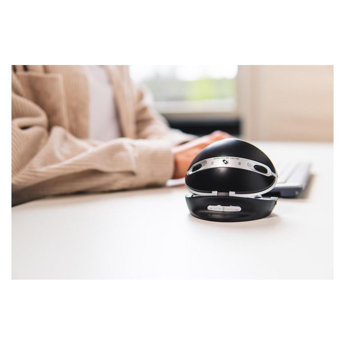 BakkerElkhuizen Oyster - Ratón Vertical Ergonómico para Oficina, Ambidiestro, Láser 1200 DPI, 5 Botones, Inclinación Ajustable, Plug and Play, USB Negro/Plata 8 BakkerElkhuizen Oyster - Ratón Vertical Ergonómico para Oficina, Ambidiestro, Láser 1200 DPI, 5 Botones, Inclinación Ajustable, Plug and Play, USB Negro/Plata 8