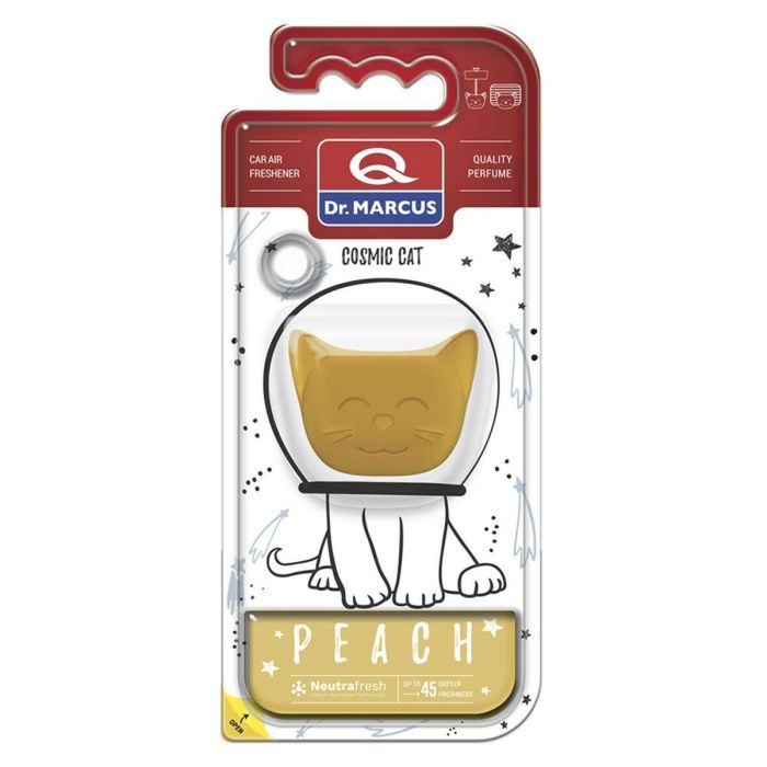 Ambientador para Coche Dr Marcus Cosmic Cat Melocotón Plástico Colgante 2 Ambientador para Coche Dr Marcus Cosmic Cat Melocotón Plástico Colgante 2