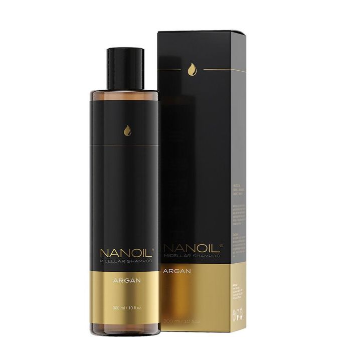 Nanoil Champú Micelar Argan para Cabello Débil, Seco y Apagado - Brillo e Hidratación, 300 ml Nanoil Champú Micelar Argan para Cabello Débil, Seco y Apagado - Brillo e Hidratación, 300 ml