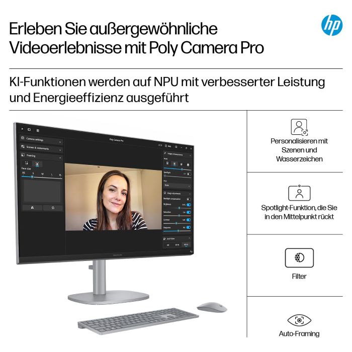 HP OmniStudio X 27-cs1470ng - PC Todo-en-uno 27" UHD, Core Ultra 7 258V, 32GB RAM, 1TB SSD, Windows 11 (BX9J0EA#ABD, Silber/Plateado) 14 HP OmniStudio X 27-cs1470ng - PC Todo-en-uno 27" UHD, Core Ultra 7 258V, 32GB RAM, 1TB SSD, Windows 11 (BX9J0EA#ABD, Silber/Plateado) 14