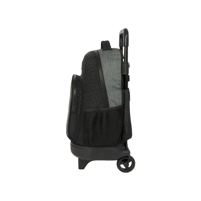 Mochila Escolar con Ruedas BlackFit8 Old school Negro Gris 33 x 45 x 22 cm 2