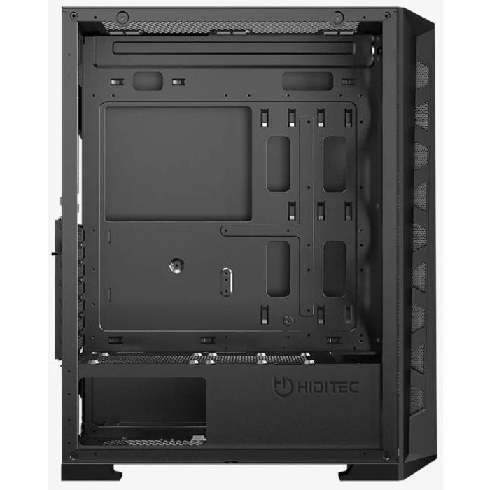 Hiditec MH12 Torre Negro E-ATX, ATX, Micro ATX, Mini-ITX PC Chasis con USB Type-C y Refrigeración ARGB 3