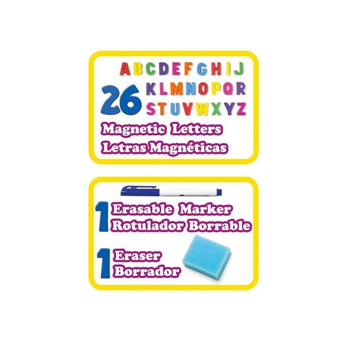 Molto Pupitre Magnético Infantil Rosa con 30 Accesorios, Pizarra de 90 cm para Niños y Niñas 4