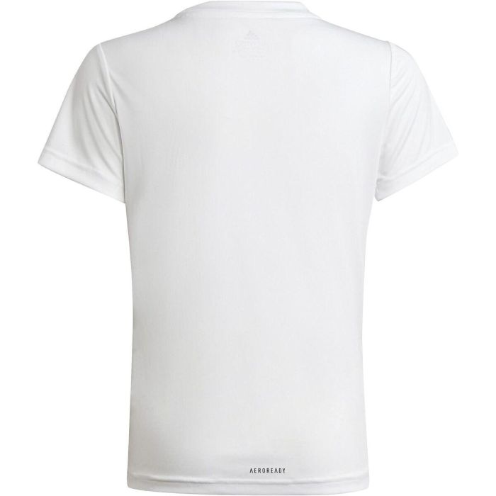 Camiseta de Manga Corta Infantil Adidas Blanco XL