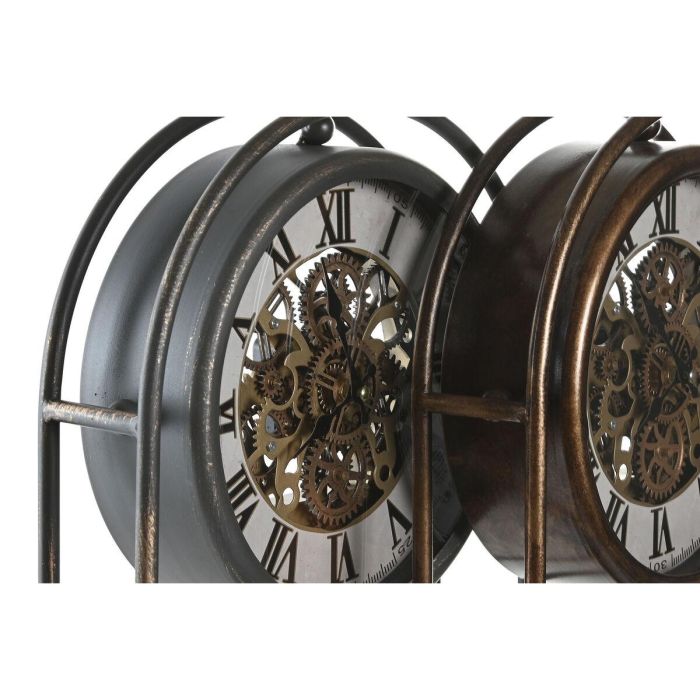 Reloj Sobremesa Vintage DKD Home Decor Dorado Negro 10 x 58 x 30 cm (2 Unidades) 3 Reloj Sobremesa Vintage DKD Home Decor Dorado Negro 10 x 58 x 30 cm (2 Unidades) 3