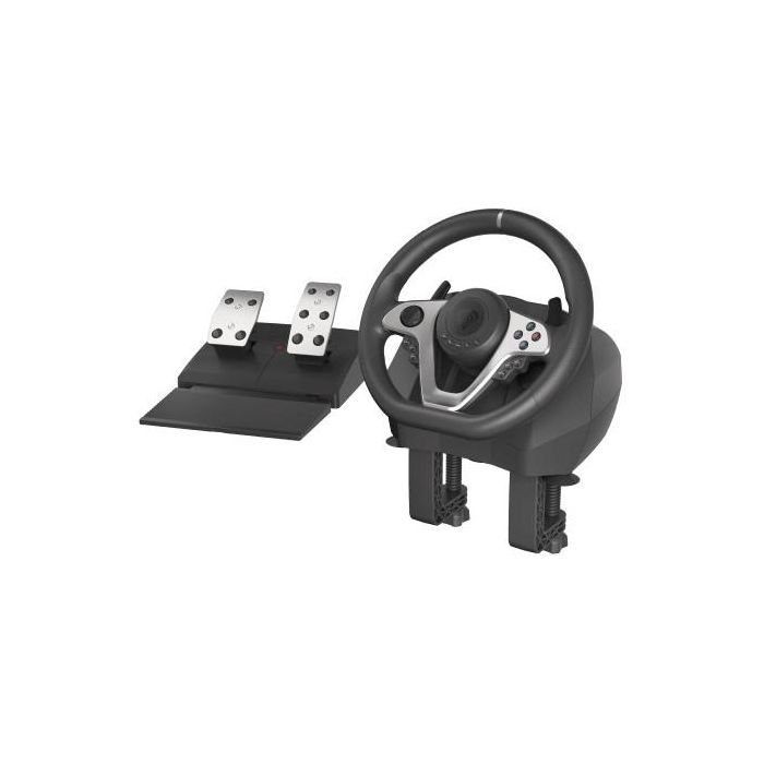 GENESIS Seaborg 400 Volante y Pedales USB Alámbrico con Vibración 900° para PC, Switch, PS3, PS4, Xbox 360, Xbox One, One S, One X Negro/Plata 5 GENESIS Seaborg 400 Volante y Pedales USB Alámbrico con Vibración 900° para PC, Switch, PS3, PS4, Xbox 360, Xbox One, One S, One X Negro/Plata 5