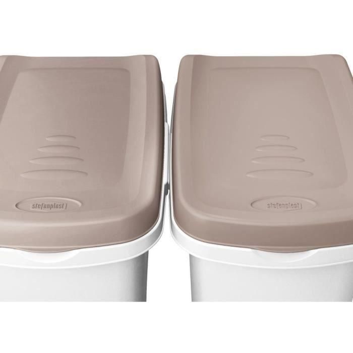 Bote de comida para mascotas Kerbl Blanco Marrón 15 L 3 Bote de comida para mascotas Kerbl Blanco Marrón 15 L 3