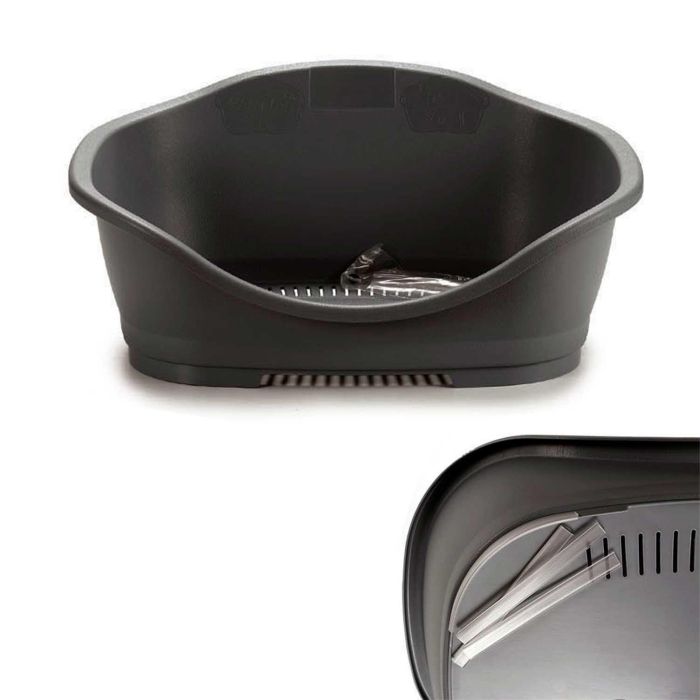 Cama para Mascota Pequeña Gris Stefanplast 56x42x24 cm (6 Unidades) 2 Cama para Mascota Pequeña Gris Stefanplast 56x42x24 cm (6 Unidades) 2