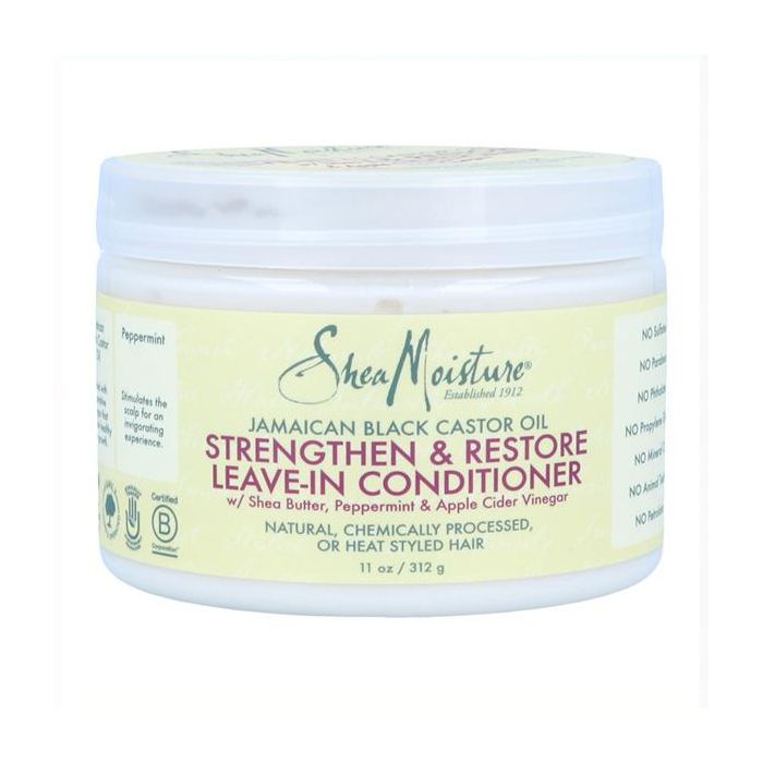 Shea Moisture Jamaican Black Castor Oil Leave-In Acondicionador 312G/11Oz