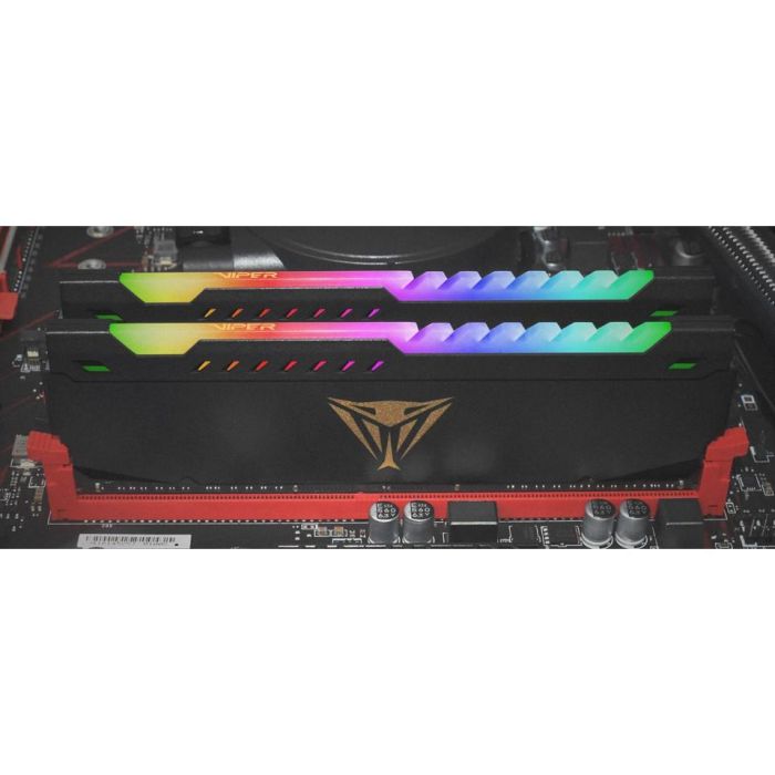Patriot PVSR432G360C0K Viper Steel RGB - Kit Dual 32GB (2x16GB) DDR4 3600MHz DIMM para PC, Intel XMP 3 Patriot PVSR432G360C0K Viper Steel RGB - Kit Dual 32GB (2x16GB) DDR4 3600MHz DIMM para PC, Intel XMP 3