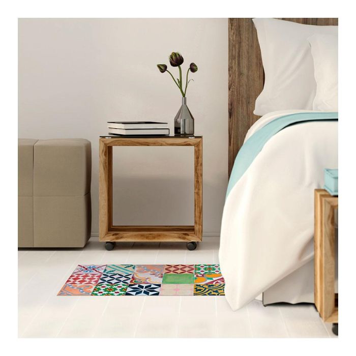 Croma Collection Alfombra Vinílica Mosaico Color 45 x 75 cm PVC Antideslizante Lavable 2