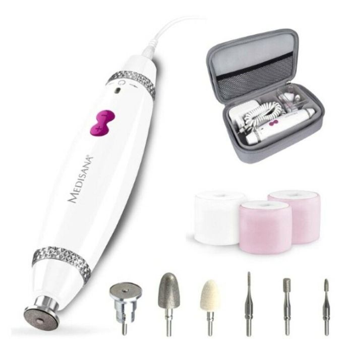 Medisana MP 840 Aparato para Manicura y Pedicura con 3 Niveles de Velocidad y Luz LED 3