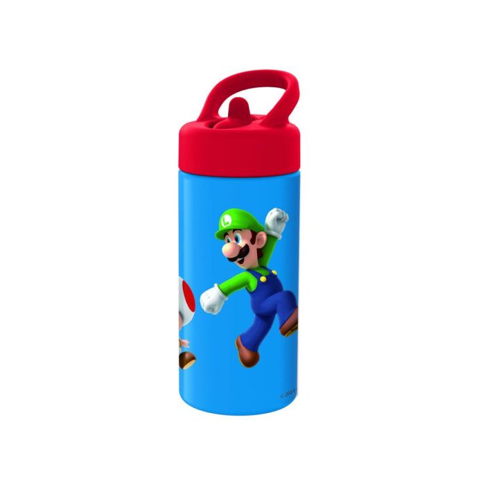 Botella Escolar Safta Super Mario Botella 410 mL 74x64x178 mm