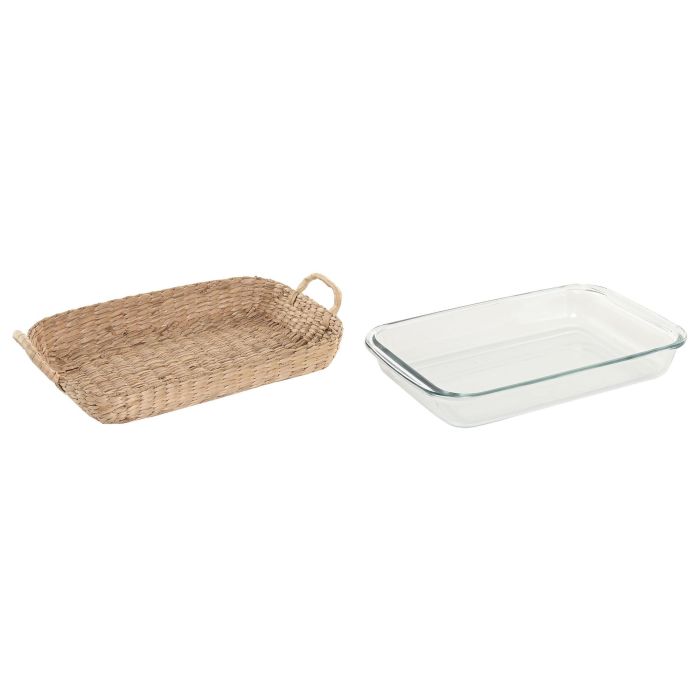 Bandeja Basicos DKD Home Decor Natural 21.4 x 8 x 38 cm (12 Unidades) 3 Bandeja Basicos DKD Home Decor Natural 21.4 x 8 x 38 cm (12 Unidades) 3