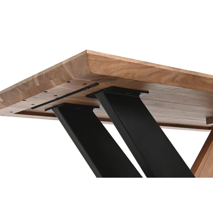 Mesa de Centro DKD Home Decor Metal Acacia 115 x 60 x 45 cm 4 Mesa de Centro DKD Home Decor Metal Acacia 115 x 60 x 45 cm 4