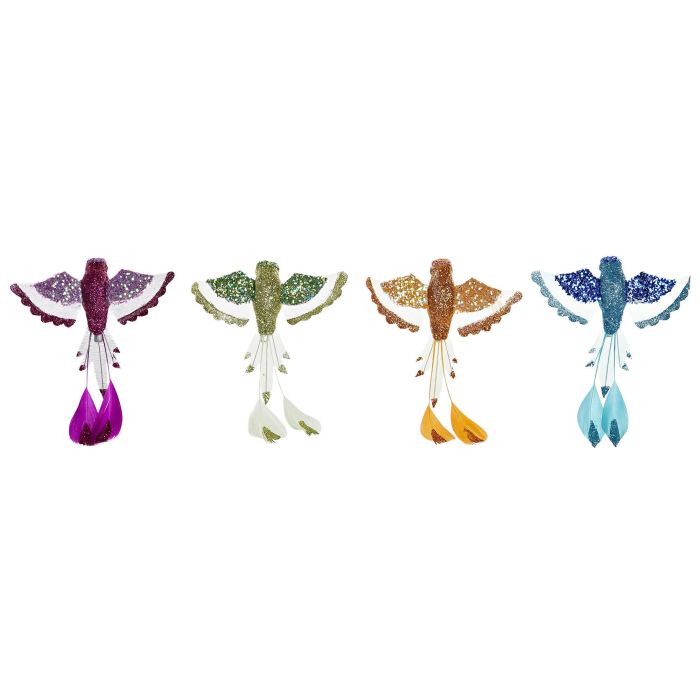 DKD Home Decor Decoración Navidad Alpina Colibrí Foam Poliéster Surtido Colores 24 Unidades 5x13x11 cm 0 DKD Home Decor Decoración Navidad Alpina Colibrí Foam Poliéster Surtido Colores 24 Unidades 5x13x11 cm 0