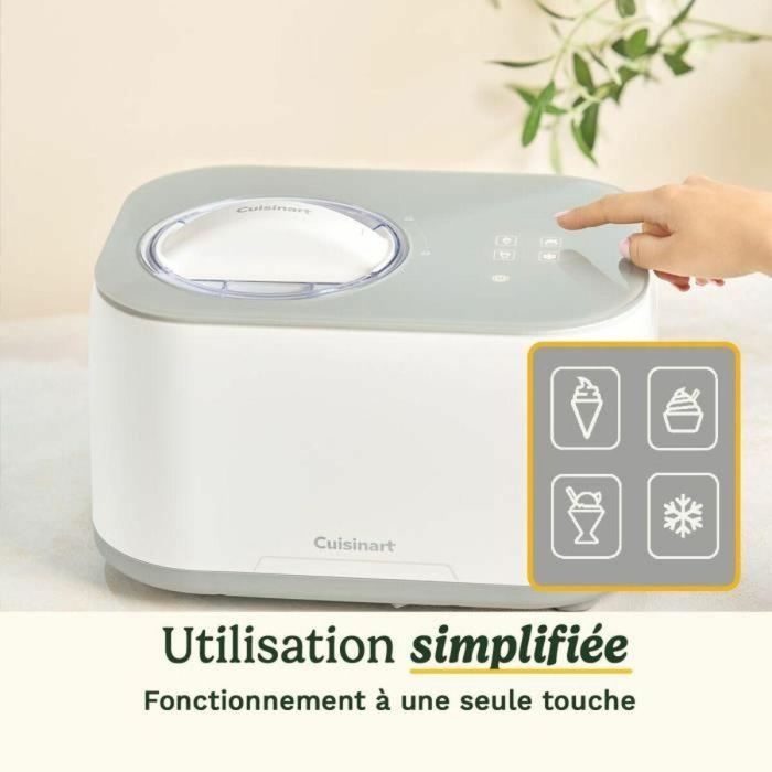 Cuisinart ICE90E Heladera 100 W 950 ml Blanca 1