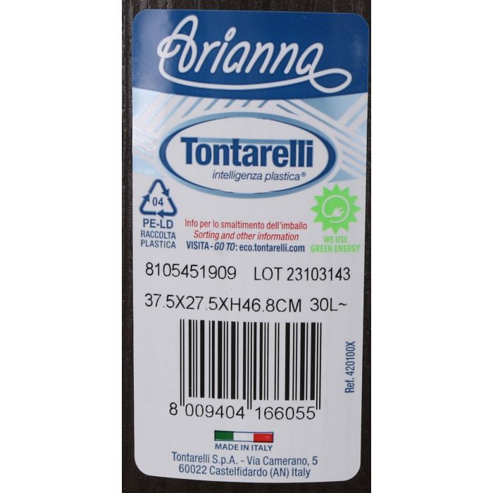 Tontarelli Pongotodo "Arianna" con Tapa 30 L Wenge (6 Unidades)