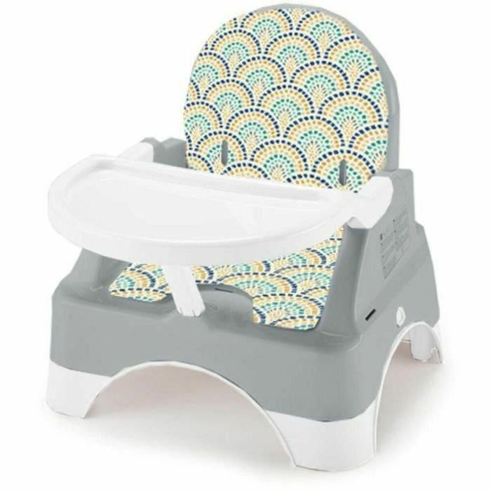 Thermobaby EDGAR Asiento Elevador y Escalón, Respaldo Abatible, Balda Extraíble, Arnés 3 Puntos, Charm Grey Thermobaby EDGAR Asiento Elevador y Escalón, Respaldo Abatible, Balda Extraíble, Arnés 3 Puntos, Charm Grey
