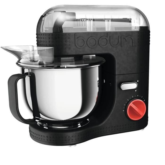 BODUM 11381-01EURO-3 Bistro Procesador de alimentos eléctrico - 4.7 l recipiente de acero inoxidable - 700 W - Negro