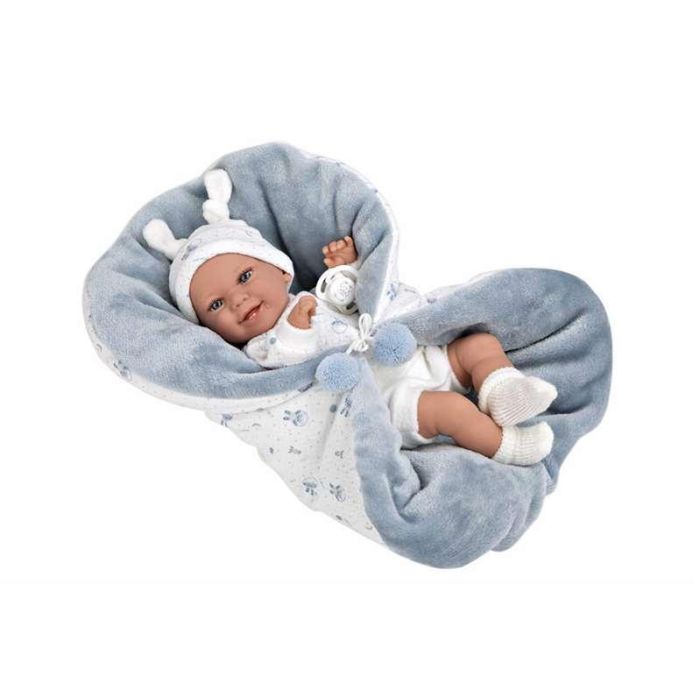 Muñeca elegance 35 cm babyto azul c/manta (muñeco de peso) 15 Muñeca elegance 35 cm babyto azul c/manta (muñeco de peso) 15
