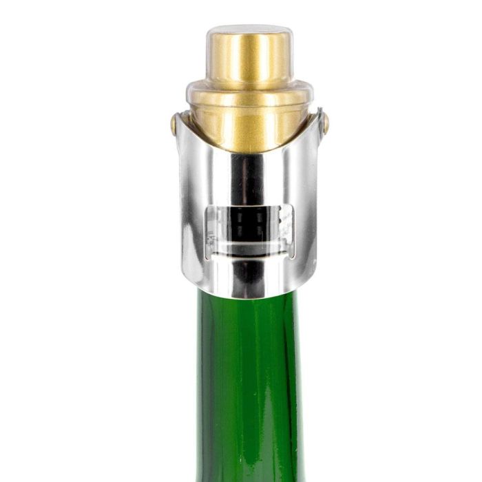 Cook Concept Tapón Cava Air-Pump Acero Inoxidable y Silicona Cierre Presión Conserva Burbujas Hasta 10 Días 6