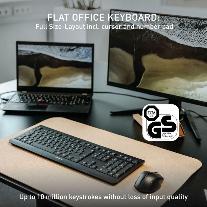 Cherry KW 3000 Teclado Inalámbrico Completo QWERTY Español Negro con Teclado Numérico y Reposamuñecas 13 Cherry KW 3000 Teclado Inalámbrico Completo QWERTY Español Negro con Teclado Numérico y Reposamuñecas 13