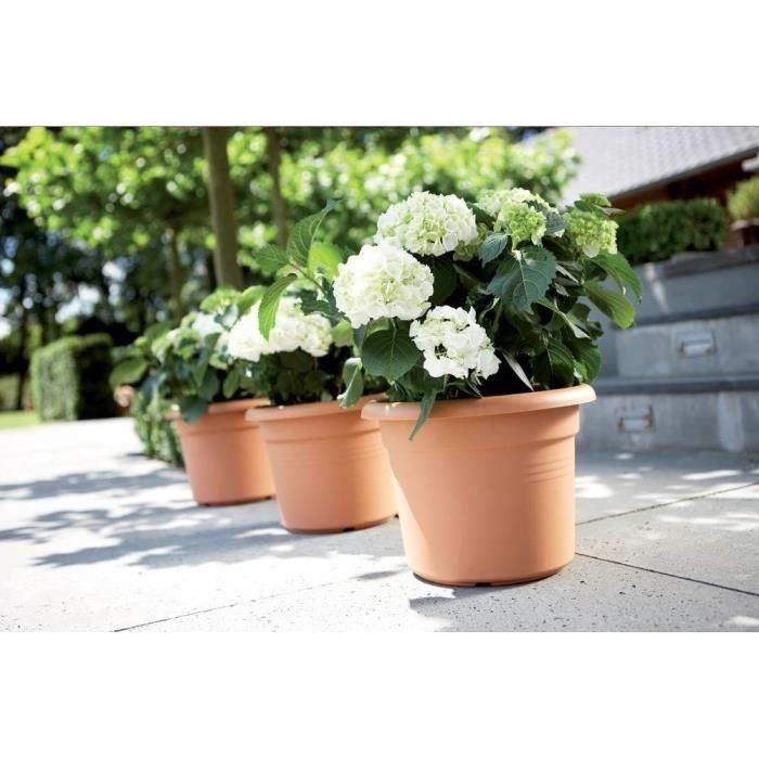 Vibras de maceta de flores redondas - Plastic - Ø30 - Polvo de rosa 4 Vibras de maceta de flores redondas - Plastic - Ø30 - Polvo de rosa 4