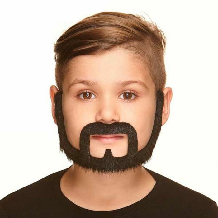 Bigote y barba infantil moreno talla única Bigote y barba infantil moreno talla única
