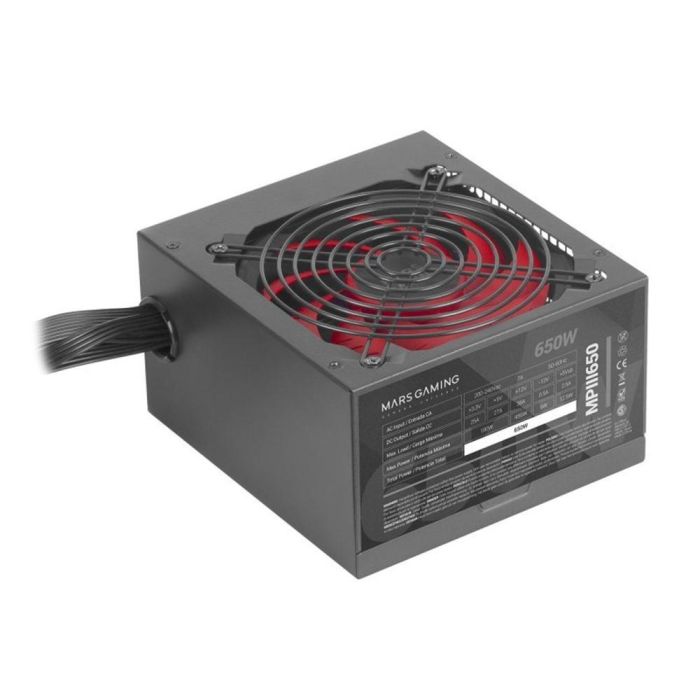 Fuente de Alimentación Mars Gaming MPIII650/ 650W/ Ventilador 12cm 1 Fuente de Alimentación Mars Gaming MPIII650/ 650W/ Ventilador 12cm 1
