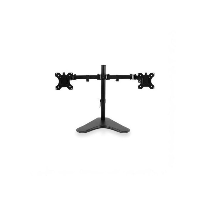 Ewent EW1536 Soporte para Mesa de 2 Monitores hasta 32 Pulgadas, VESA 75x75/100x100, Ajustable en Altura, Inclinación, Rotación y Giro, Ergonomico