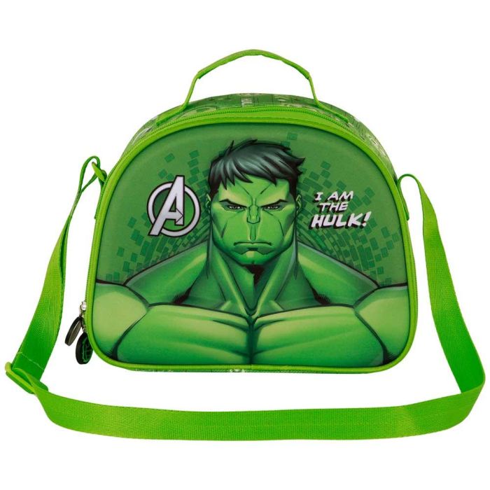 Bolsa Portamerienda 3D Rage Marvel Hulk Verde 1