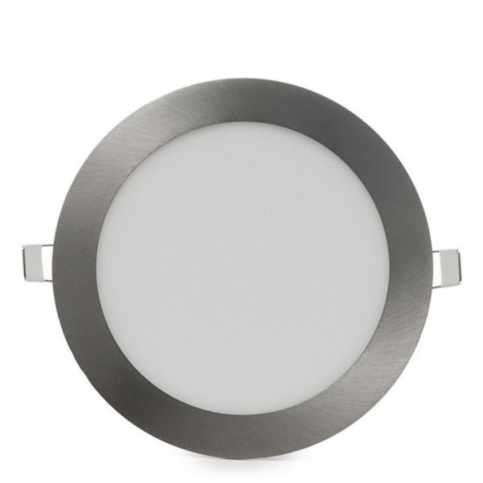 Placa LED 12W 1200Lm 6000ºK Circular Niquel Satinado 50.000H [GL-CL-R12N-CW] 2