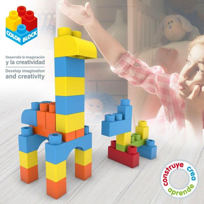 Juego de Construcción Color Block Basic Bolsa 80 Piezas (6 Unidades) 4 Juego de Construcción Color Block Basic Bolsa 80 Piezas (6 Unidades) 4