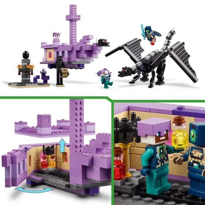 LEGO 21264 Minecraft El Dragón y el Barco de Ender - Set de Construcción inspirado en Videojuegos 2 LEGO 21264 Minecraft El Dragón y el Barco de Ender - Set de Construcción inspirado en Videojuegos 2