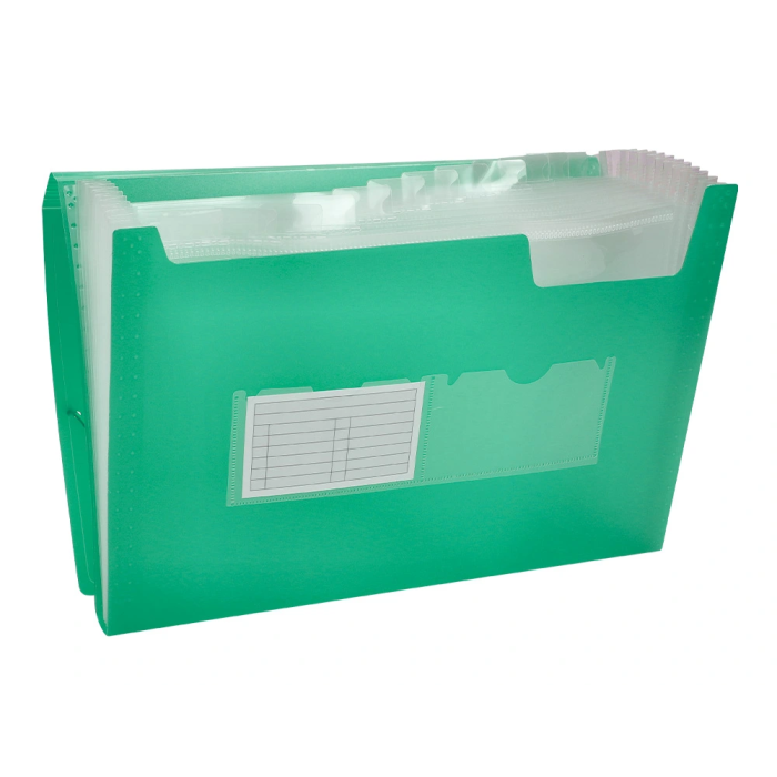 Liderpapel 32113 Carpeta Clasificadora Fuelle Polipropileno DIN A4 Verde Transparente 13 Departamentos 5 Liderpapel 32113 Carpeta Clasificadora Fuelle Polipropileno DIN A4 Verde Transparente 13 Departamentos 5