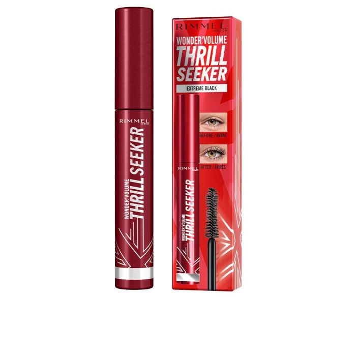 Rimmel London VOLUME THRILL SEEKER Máscara de Pestañas #extreme black, Volumen espectacular y larga duración, 8ml 0 Rimmel London VOLUME THRILL SEEKER Máscara de Pestañas #extreme black, Volumen espectacular y larga duración, 8ml 0