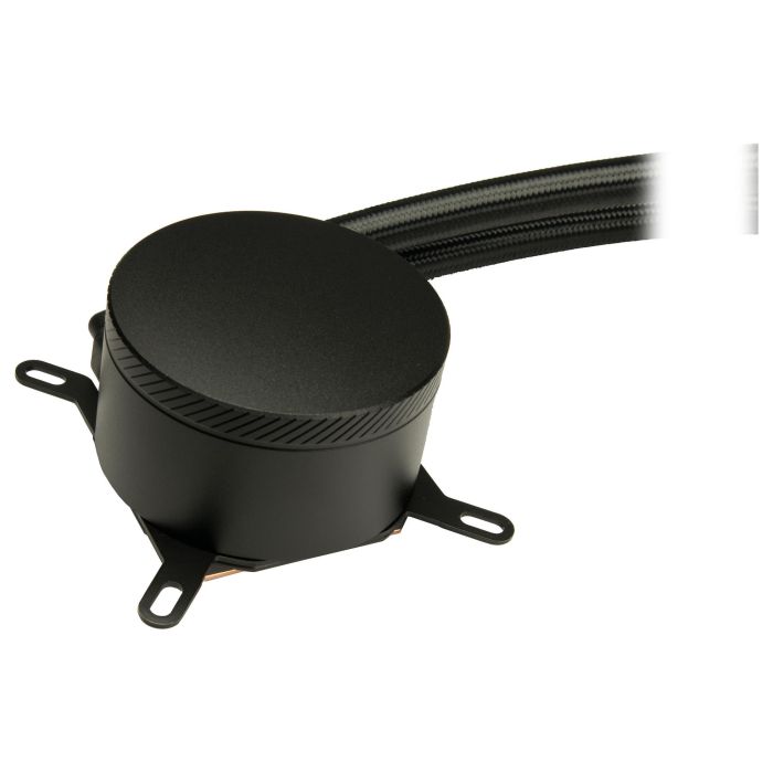 Inter-Tech Sistema de Refrigeración Líquida Todo en Uno Argus Iceman B-120 AIO 12 cm Negro, Compatible con PWM, TDP 200 W, CPU Cooler