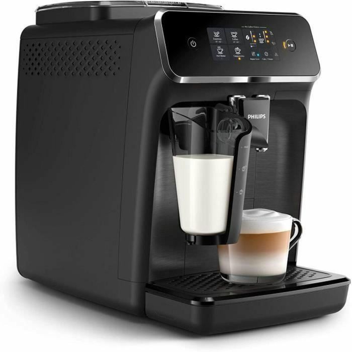 Machine Expresso Automatic Crusher - Philips - Serie 2200 - EP2230/10 - Mat Black - Pantalla táctil - 3 bebidas 1 Machine Expresso Automatic Crusher - Philips - Serie 2200 - EP2230/10 - Mat Black - Pantalla táctil - 3 bebidas 1
