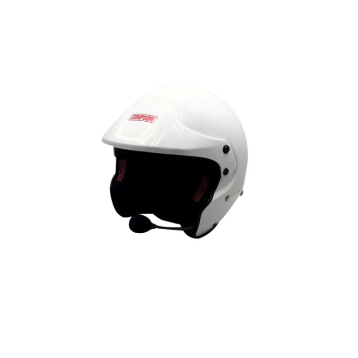 Simpson SIMAA0130EG2M540018 Casco Rally Blanco Talla XS Hans Visera Blanca Homologado FIA 8859-15 SNELL SA2015 Simpson SIMAA0130EG2M540018 Casco Rally Blanco Talla XS Hans Visera Blanca Homologado FIA 8859-15 SNELL SA2015
