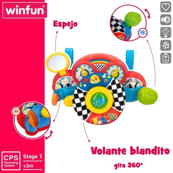 Volante para Carrito de Paseo Winfun 29 x 17 x 10,5 cm (4 Unidades) 4