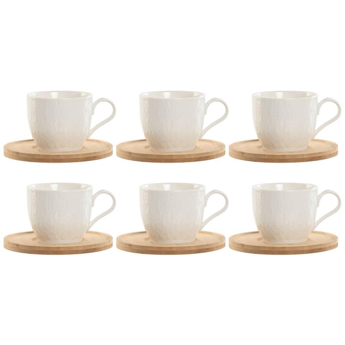 Cafe Basicos DKD Home Decor Blanco Natural 8 x 7 x 11 cm Set de 6 Cafe Basicos DKD Home Decor Blanco Natural 8 x 7 x 11 cm Set de 6