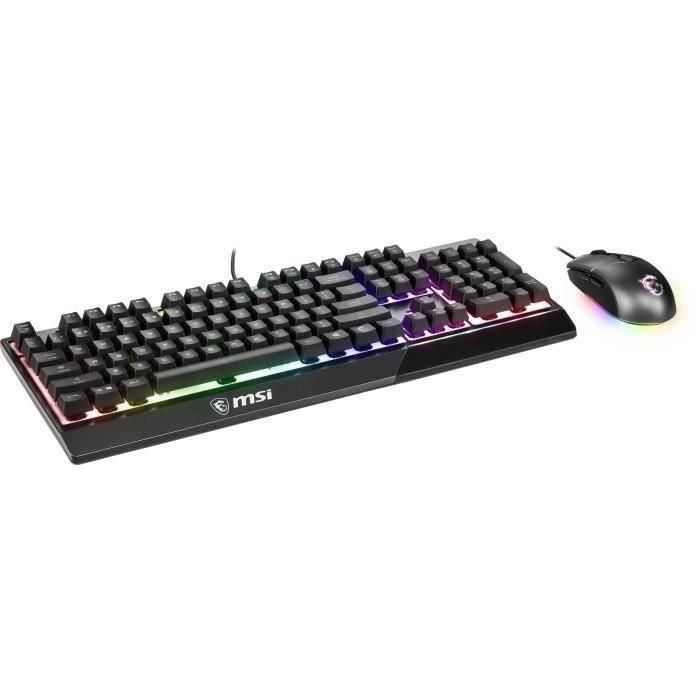 MSI Vigor GK30 Combo Teclado y Ratón Gaming RGB con Interruptores de Émbolo y Sensor Óptico PMW 3325 5