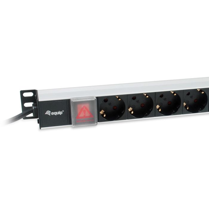 Equip Steckdosenleiste 19"(1HE)8fach Schukon. 3.0m Alu Sch 1 Equip Steckdosenleiste 19"(1HE)8fach Schukon. 3.0m Alu Sch 1