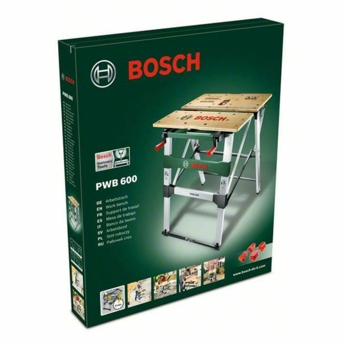 Bosch Banco de trabajo plegable PWB 600 - Mesa 640x840x90 mm, Carga máxima 200 kg 4 Bosch Banco de trabajo plegable PWB 600 - Mesa 640x840x90 mm, Carga máxima 200 kg 4