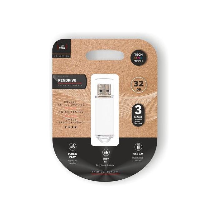 Tech One Tech Memoria USB Basic White Pendrive 32 GB