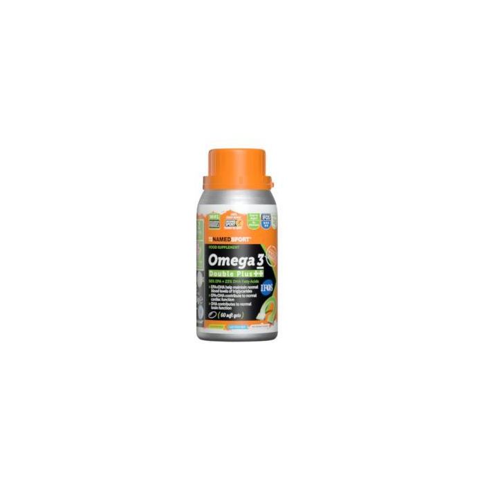 NAMED SPORT Omega 3 Double Plus++ 60 Perlas. Alta Concentración EPA/DHA, Pureza IFOS 5 Star, Informed Sport