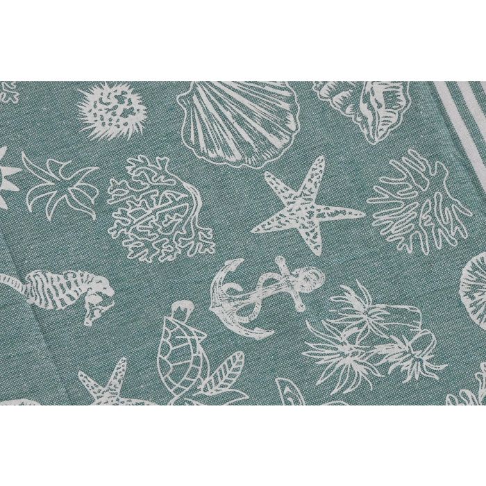 Toalla Atlantico DKD Home Decor Verde Azul 170 x 1 x 90 cm (6 Unidades) 3 Toalla Atlantico DKD Home Decor Verde Azul 170 x 1 x 90 cm (6 Unidades) 3