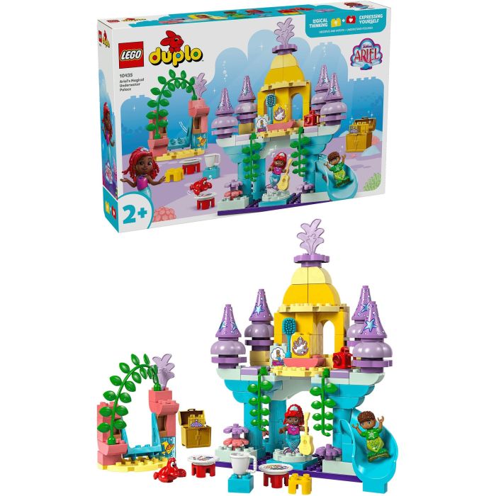 LEGO 10435 DUPLO Disney La Sirenita Ariel: El Palacio Mágico Subacuático - Set de Construcción con Figura de Ariel 3