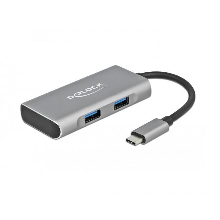 DELOCK Externer USB 3.2 Gen 2 USB Type-C Hub mit 2 x USB Typ-A und 2 x USB Type-C 0 DELOCK Externer USB 3.2 Gen 2 USB Type-C Hub mit 2 x USB Typ-A und 2 x USB Type-C 0